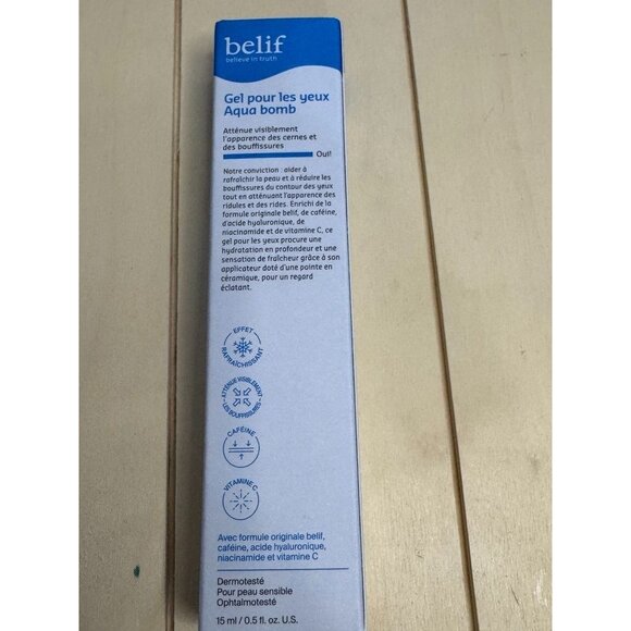 belif Aqua Bomb Cooling Eye Gel - Caffeine & Hyaluronic Acid for Puffiness & Hyd - Picture 2 of 4